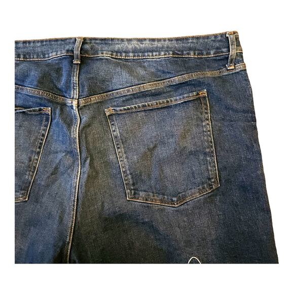 🌸 Old Navy Medium Wash Mid-Rise OG Loose Fit 7" Denim Cut-off Shorts Size 24 - Picture 4 of 7